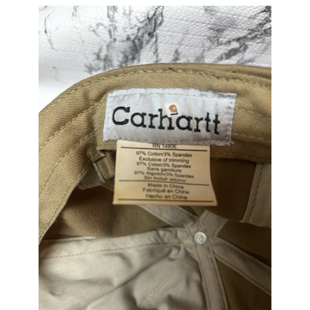 Vintage Carhartt Logo Cap – Tan / Brown – Classic Workwear Hat – Spring 2006 [D] - Picture 3 of 13